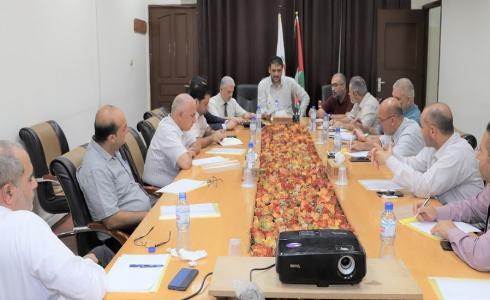 اجتماع اللجنة الفنية لمواجهة كورونا في غزة