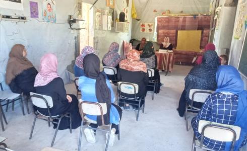 لجان العمل النسائي يعقد ورشة تثقيف صحية للتوعية من فيروس كورونا