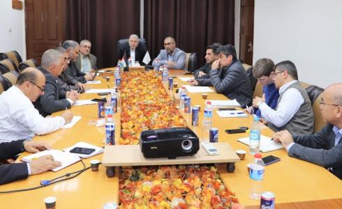 لقاء الصحة في غزة مع وفد من منظمة الصحة العالمية