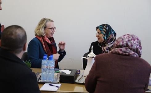 جمعية الثقافة والفكر الحر بغزة تستقبل وفدًا من الأمم المتحدة للمرأة