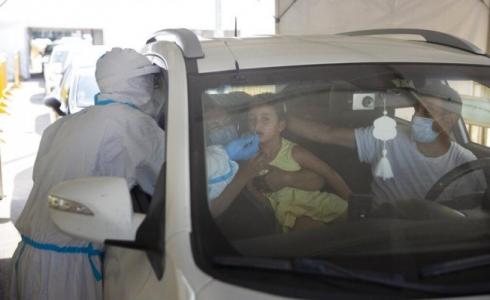 فحوصات لكورونا في تل أبيب، الأسبوع الماضي