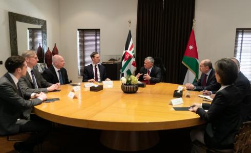 اجتماع ملك الاردن مع كوشنر 