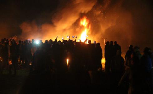 فعاليات الإرباك الليلي على حدود غزة