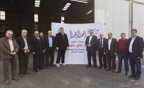 الوزير غنيم يزور شركة السكسك 