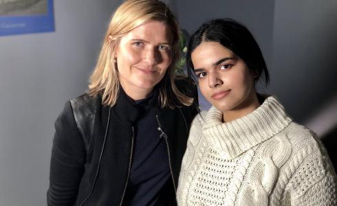 رهف القنون في أول مقابلة تلفزيونية