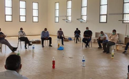 من جلسة الغرفة المشتركة للطوارئ في النقب، أمس