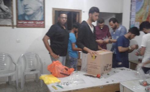 توزع وجبات سحور للجرحى والمرضى بمستشفى شهداء الاقصى