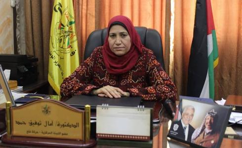 امال حمد مسؤولة الاتحاد العام للمرأة الفلسطينية