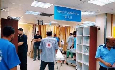 الطواقم الطبية بمستشفى شهداء الأقصى