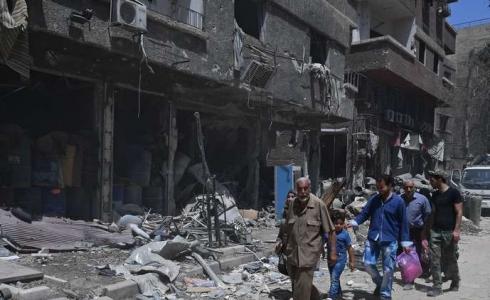 تفجير ذخائر لداعش في مخيم اليرموك