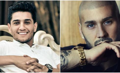 الفنانان محمد عساف ومساري