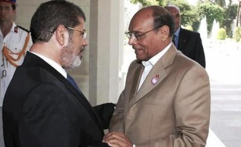 المرزوقي مع محمد مرسي _ارشيفية_