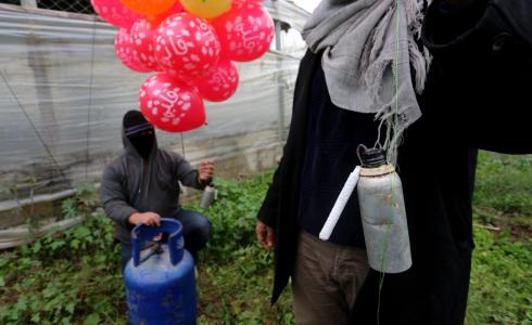 إطلاق بالونات حارقة من غزة