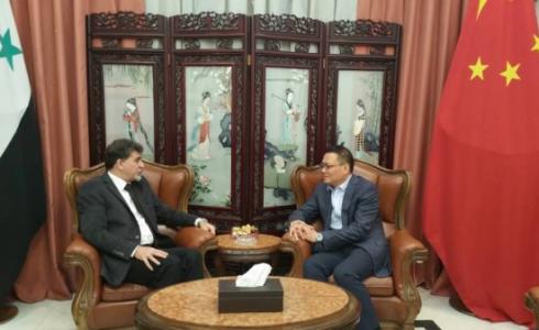 السفير الفلسطيني ونظيره الصيني في دمشق