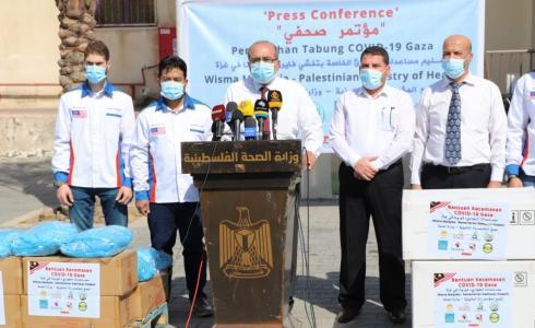 وزارة الصحة تتسلم مساعدات طبية- غزة