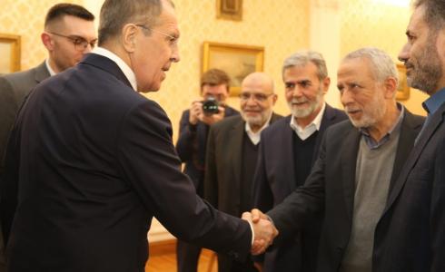 لقاء وفد الجهاد الإسلامي مع وزير الخارجية الروسي