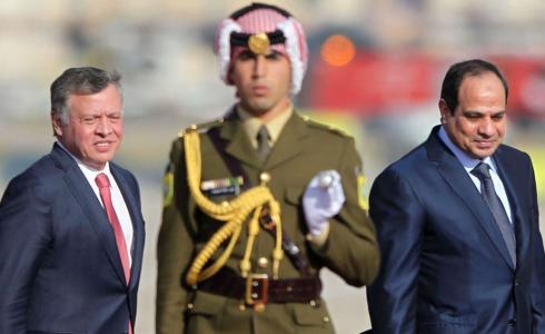 الرئيس السيسي والملك عبد الله الثاني - أرشيفية -