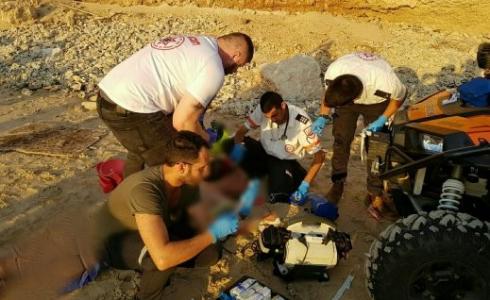 إصابة رجل جراء سقوطه عن منحدر في نتانيا