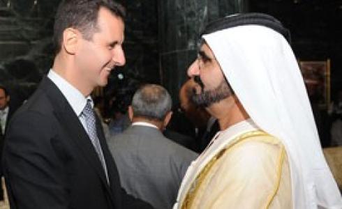 محمد بن زايد يهاتف بشار الأسد