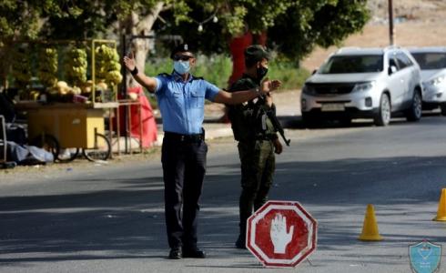 الشرطة تكثف إجراءاتها في مواجهة كورونا في الضفة