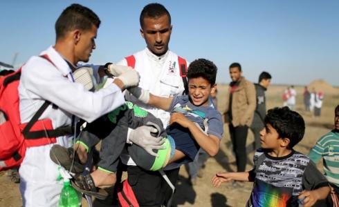 استهداف الاطفال في مسيرة العودة