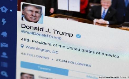 حساب الرئيس الأمريكي دونالد ترامب على تويتر