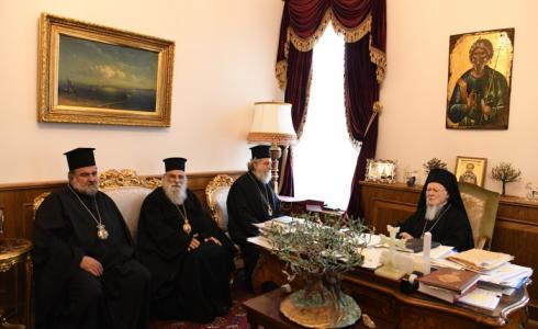 وفد بطريركية القدس يزور البطريرك المسكوني