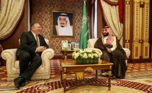 بومبيو مع ولي العهد السعودي محمد بن سلمان
