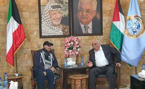 المحافظ ابو العسل يستقبل السفير الكويتي في فلسطين والاردن