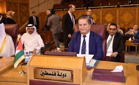 وزير الصحة الفلسطيني جواد عواد أثناء مشاركة فلسطين في مجلس وزارء الصحة العرب