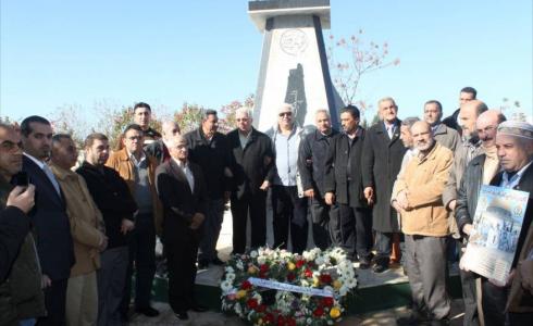 أكاليل زهور على أضرحة شهداء الثورة الفلسطينية