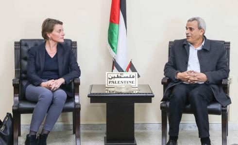 اجتماع اللواء رواجبة ومدير شؤون الوكالة