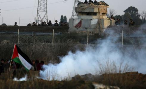 قوات جيش الاحتلال الاسرائيلي على الحدود الشرقية لقطاع غزة