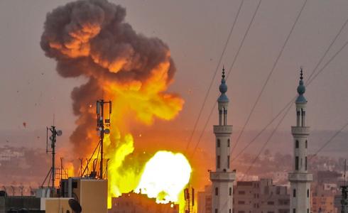 جيش الاحتلال يقصف غزة أمس