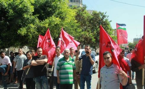 وفد من الديمقراطية في شمال غزة يشارك في جنازة الشهيد أبو ناجي 