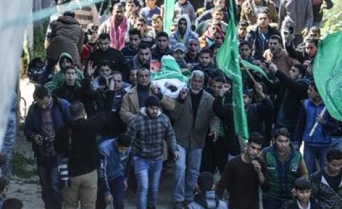 غزة تشييع جثمان الشهيد أبو زيد 