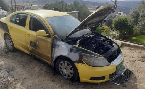 مستوطنون يحرقون مركبتين في بلدة فرعتا بمحافظة قلقيلية