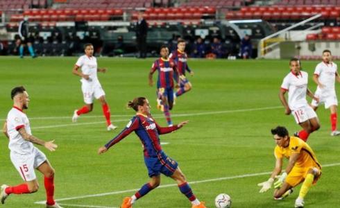 برشلونة يتعادل مع أشبيليه