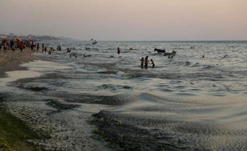 تلوث بحر غزة