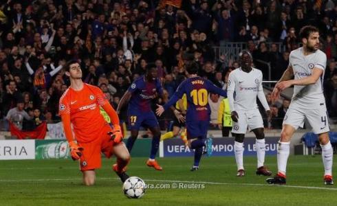 من مباراة برشلونة وتشيلسي