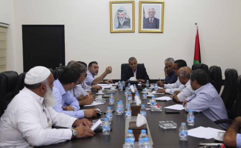 قلقيلية : اجتماع مجلس النفايات الصلبة