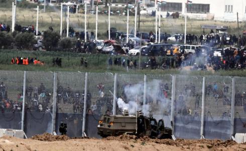 من مليونية الأرض والعودة شرق قطاع غزة