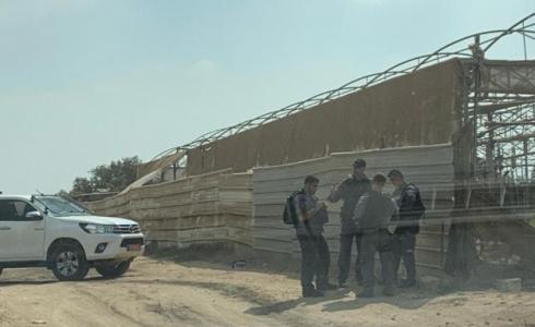 من مكان الهدم صباح اليوم