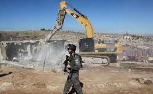 الاحتلال يهدم منشآت للفلسطينيين- أرشيفية