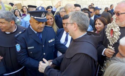 الشرطة تؤمن وتشارك بمراسم استقبال حارس الأراضي المقدسة ببيت لحم