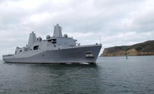 سفينة تابعة للبحرية الأميركية في مضيق هرمز / ارشيفية