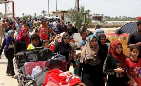 نازحون من الرمادي قرب العاصمة العراقية - أرشيفية