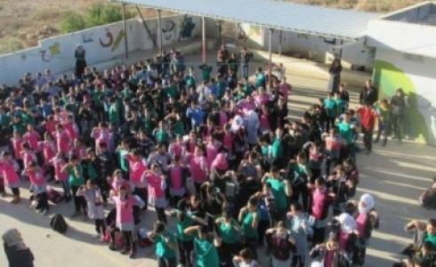 تلاميذ في الطابور الصباحي