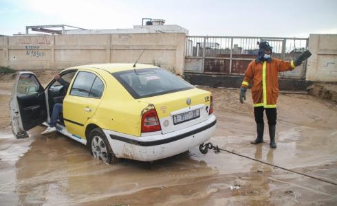  تأثير المنخفض الجوي على قطاع غزة