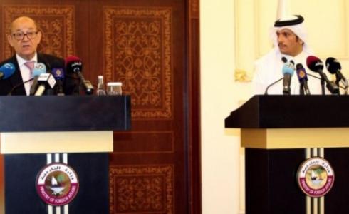 قطر كانت المحطة الأول لجولة وزير الخارجية الفرنسي
